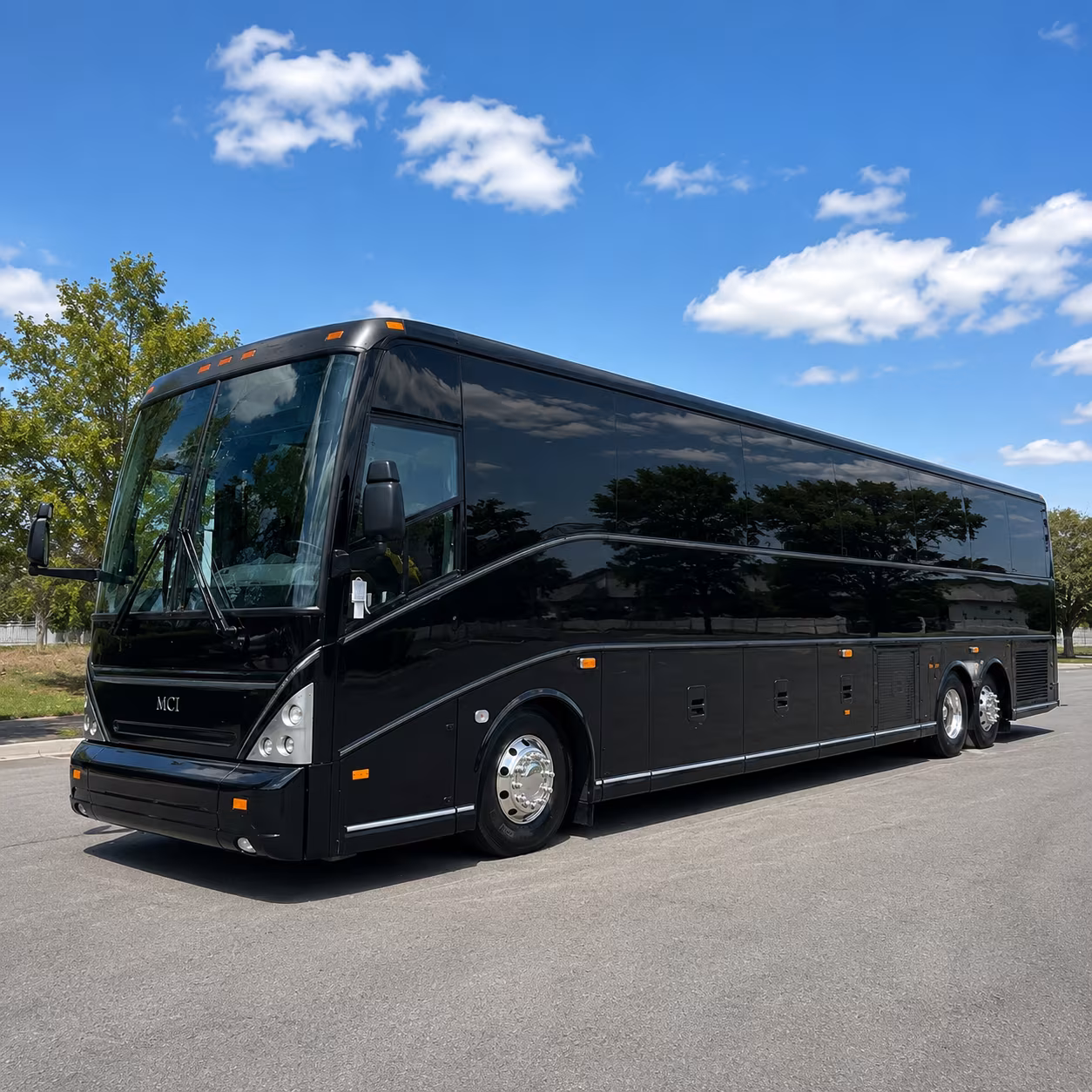 bellflower charter bus rental exterior