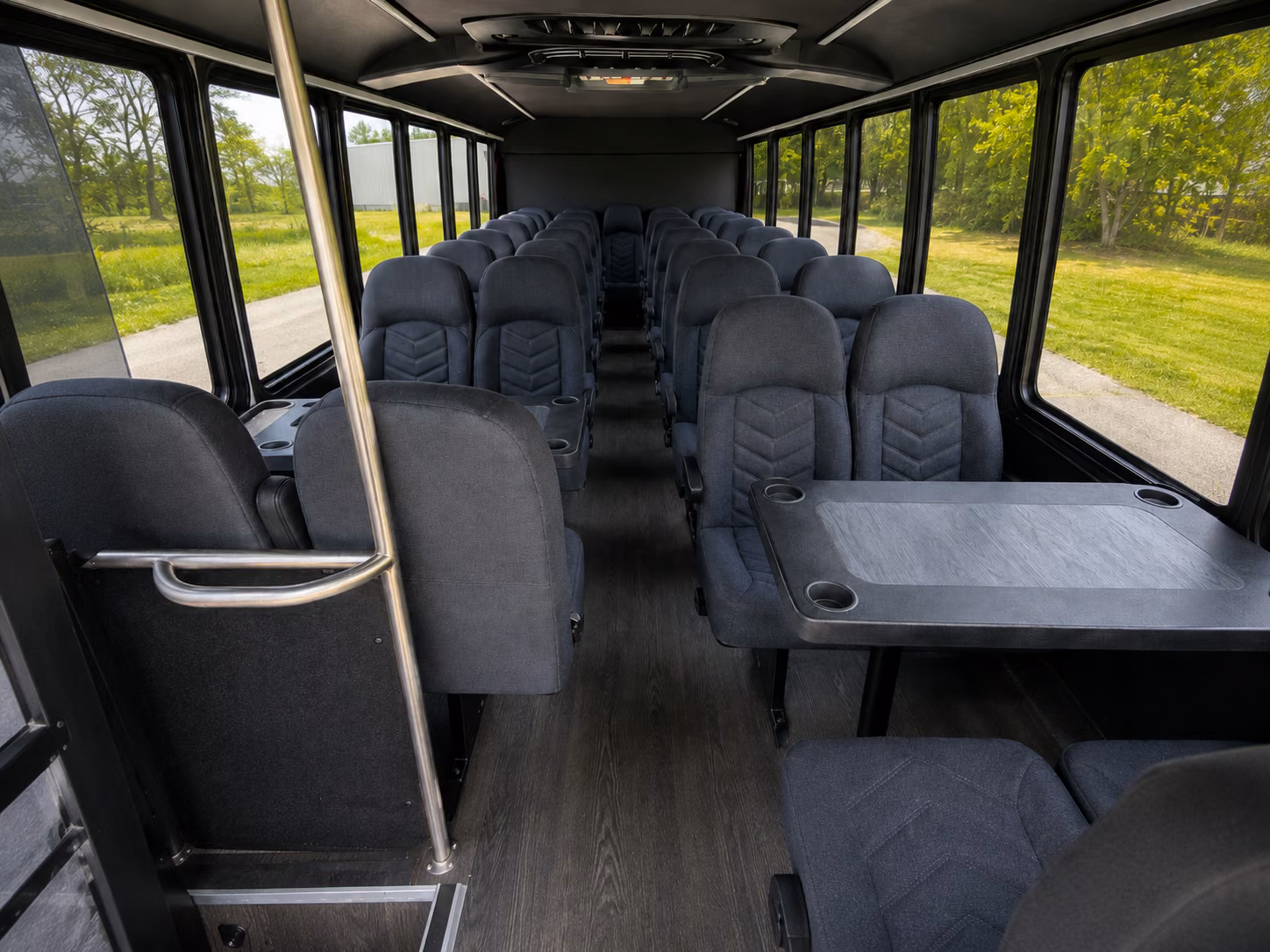 bellflower wedding transportation onboard seating